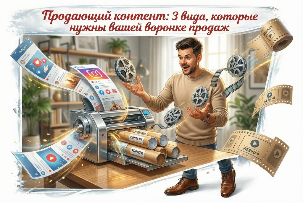 Типы продающего контента для воронки продаж