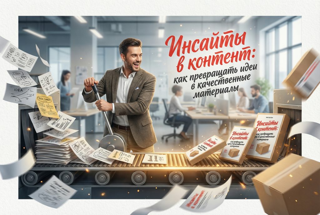 Инсайты в контент и превращение идей в материалы