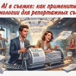 Иллюстрация использования технологий искусственного интеллекта в репортажной фотографии