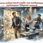 Изображение, иллюстрирующее привлечение подписчиков в клуб через Telegram-канал