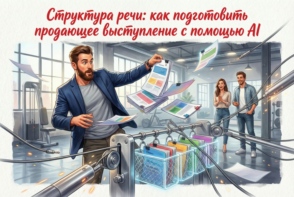 Структура речи для продающего выступления с использованием AI