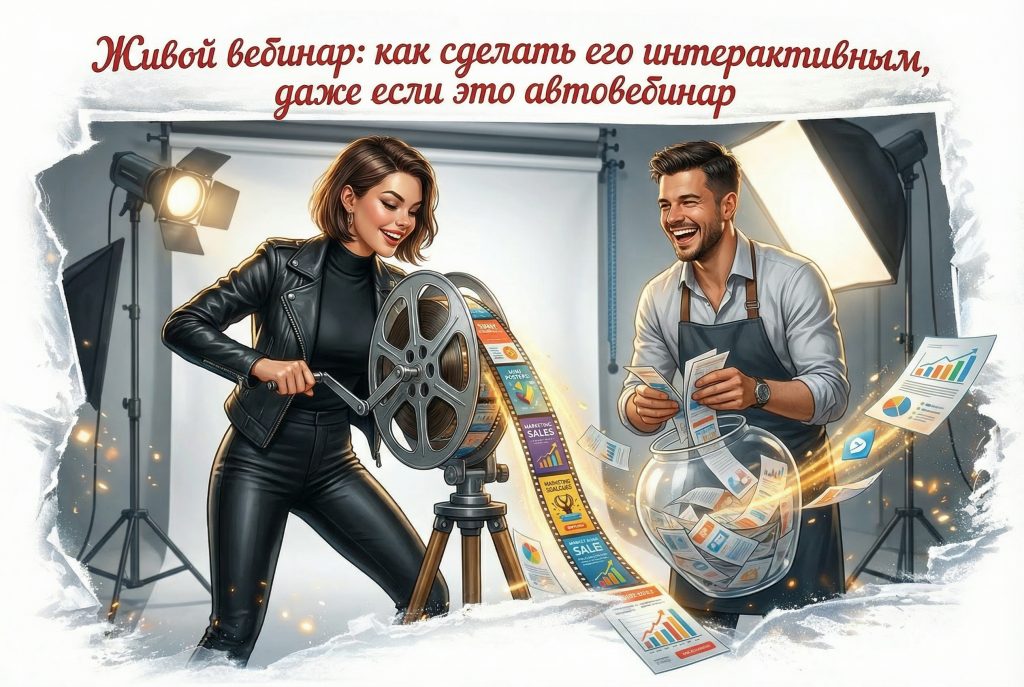 Живой вебинар о том, как сделать его интерактивным.