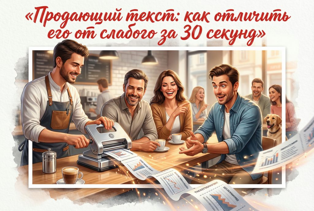 Сравнение продающего текста и слабого текста