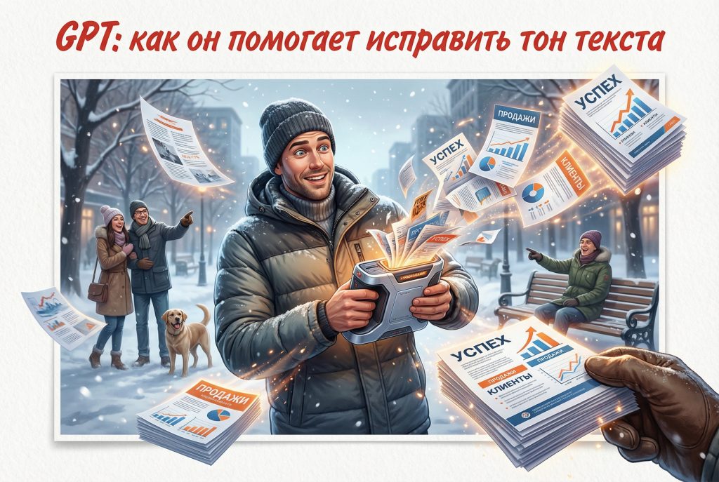 GPT помогает исправить тон текста