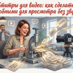 Субтитры для удобного просмотра видео без звука