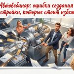 Ошибки создания и настройки автовебинара