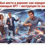 Анализ слабых мест в воронке продаж с помощью GPT