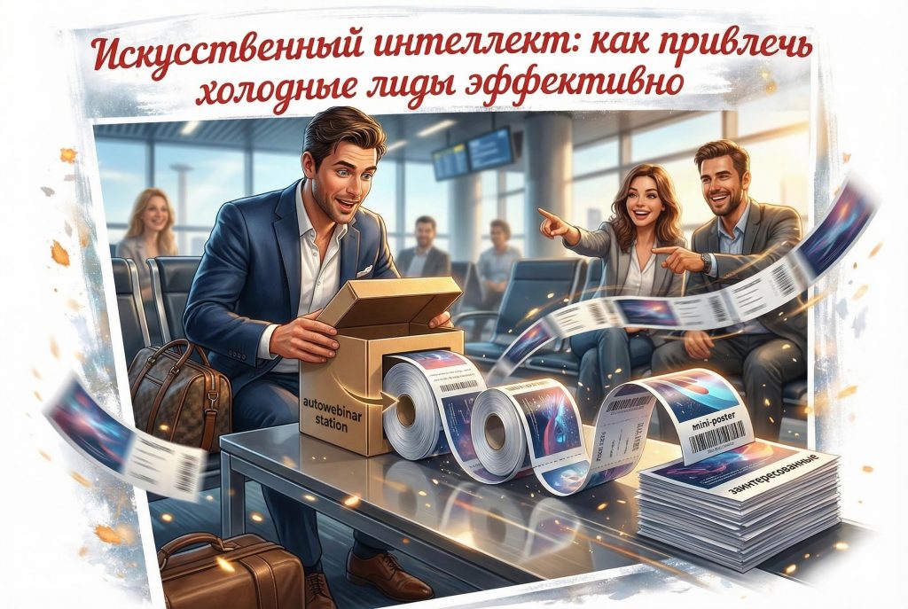 Иллюстрация искусственного интеллекта для привлечения холодных лидов