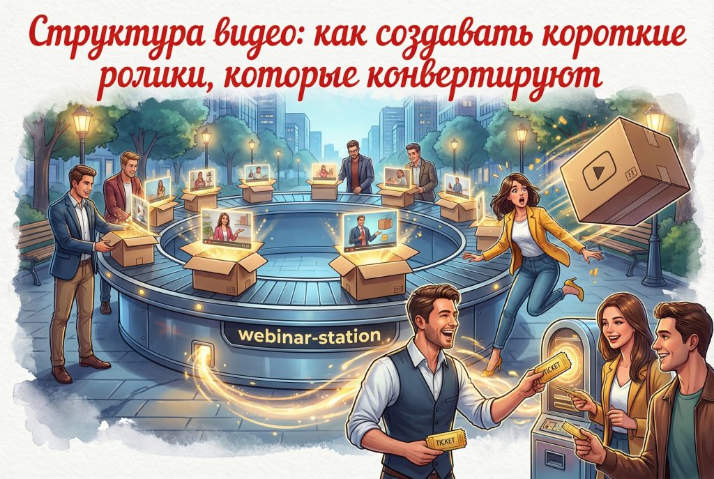 Структура видео для создания коротких конвертирующих роликов