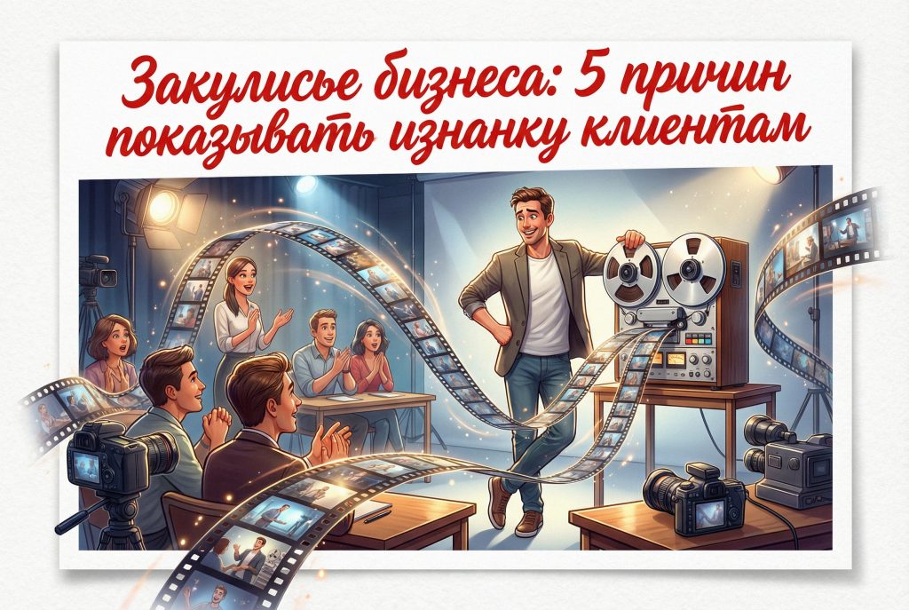 Команда работает в офисе, демонстрируя внутренние процессы и изнанку бизнеса