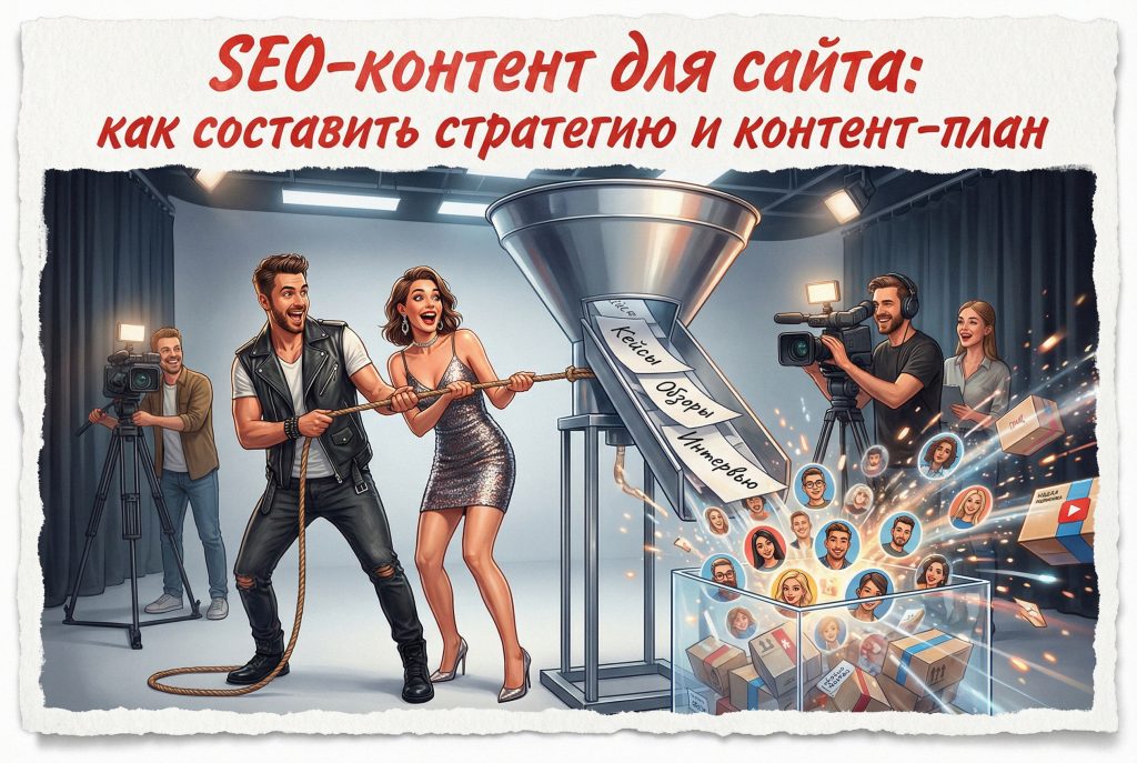 Схема разработки стратегии SEO-контента и составления контент-плана для сайта