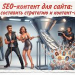 Схема разработки стратегии SEO-контента и составления контент-плана для сайта