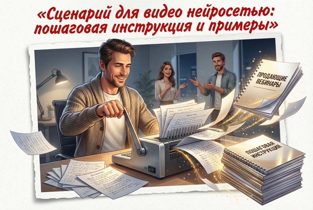 Пошаговая инструкция написания сценария для видео с помощью нейросети