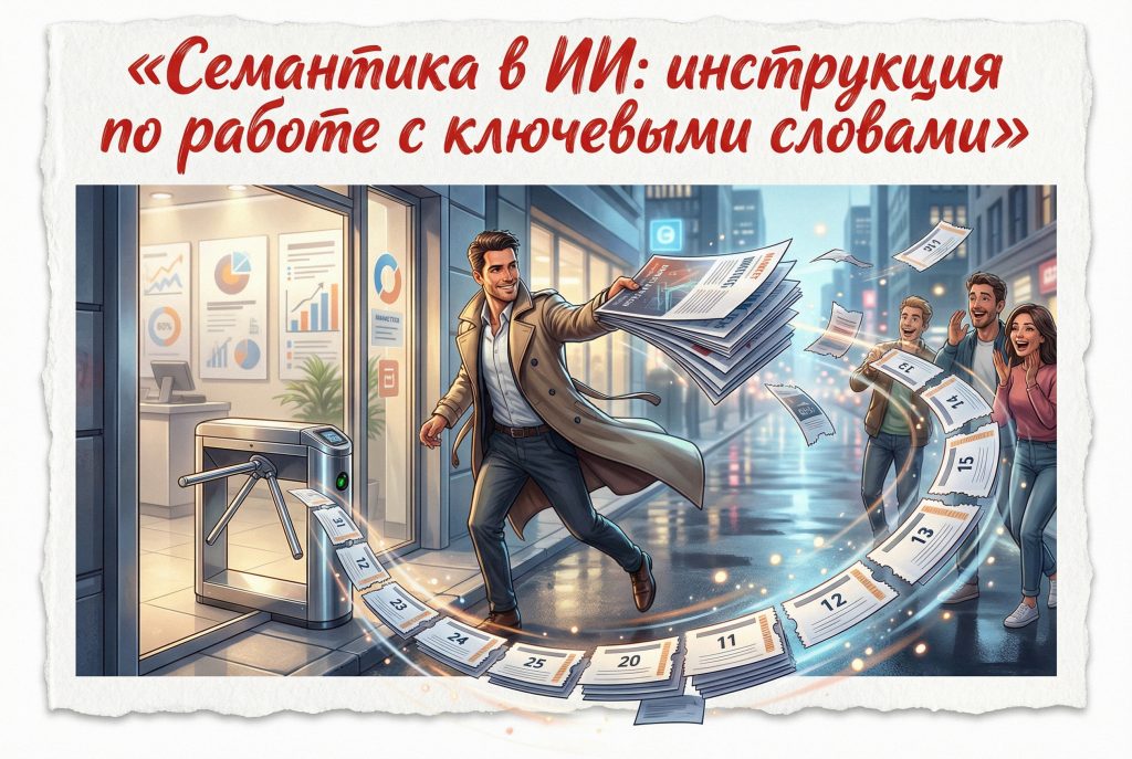 Схема работы семантического анализа и ключевых слов в системах искусственного интеллекта