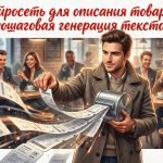 Процесс генерации текста описания товара с помощью нейросети для e-commerce