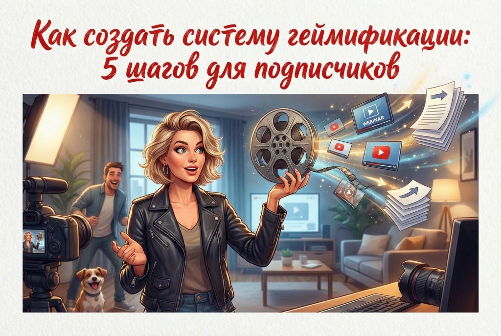 Иллюстрация 5 шагов для создания системы геймификации для подписчиков