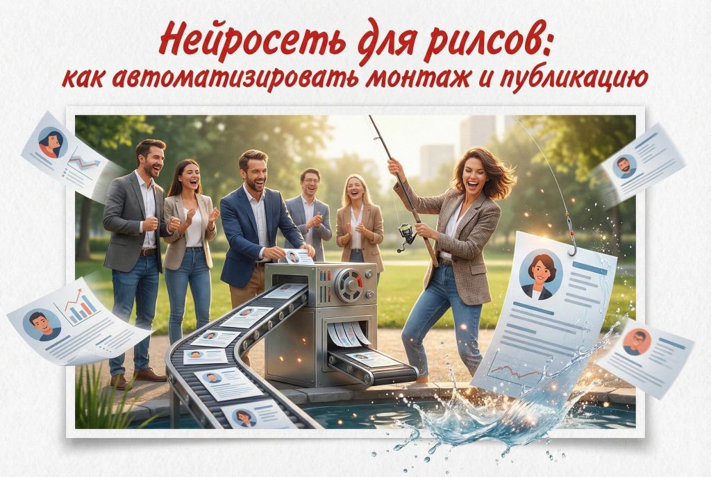 Нейросеть для автоматизации создания, монтажа и публикации рилсов