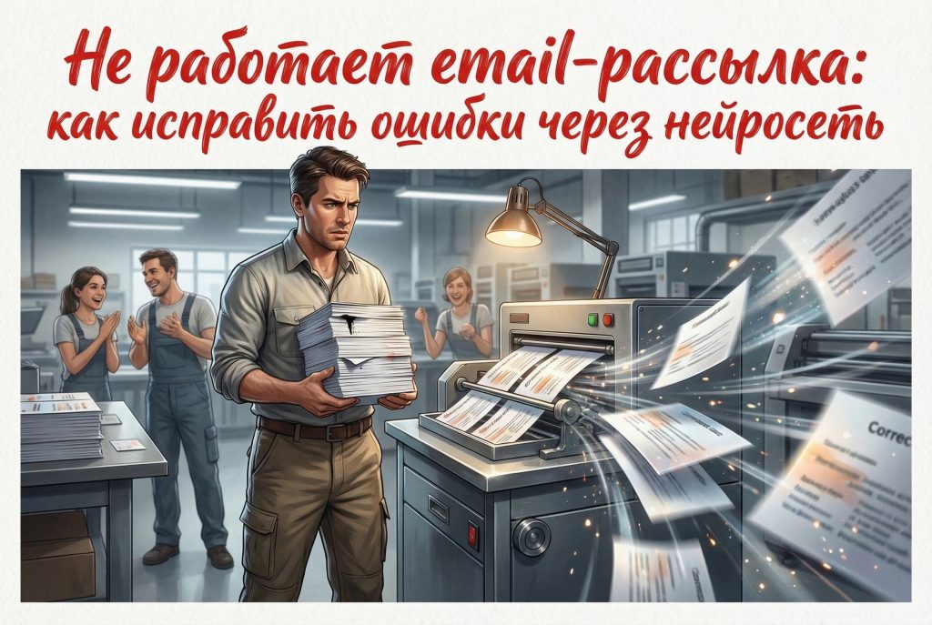 Нейросеть анализирует и исправляет технические ошибки в неработающей email-рассылке