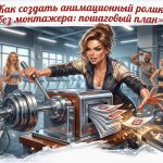 Пошаговый план создания анимационного ролика самостоятельно без профессионального монтажера